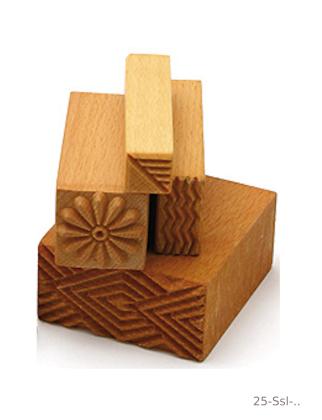 Wooden Decoration Stamp Square 60x60